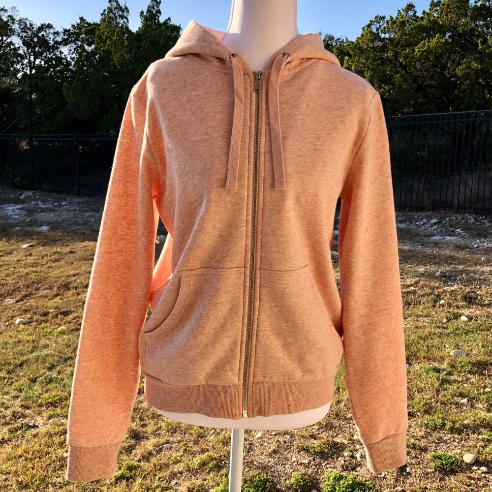H&M Blush Pink Size Small Full Zip Hoodie Sweatshirt Casual Soft Feminine Winter
